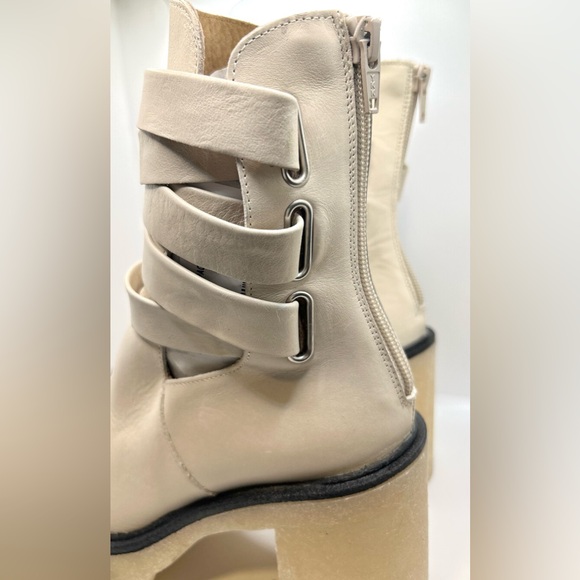 NWOT Free People Anthropologie Jesse Cutout Platform Boot. Color: Frost Size: - Picture 5 of 13